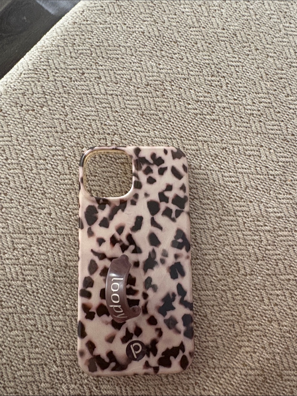Loopy Case Pink Leopard Print Phone Case with Loop